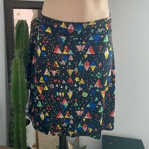 LuLaRoe Azura Skirt MidCentury Pattern
